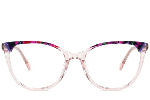 Lunettes en acétate rose papillon #BS2425-0757