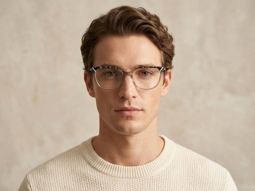 Occhiali in acetato marrone farfalla #BS2425-0758