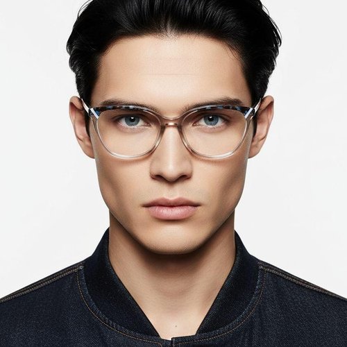 Lunettes papillon en acétate brun #BS2425-0758