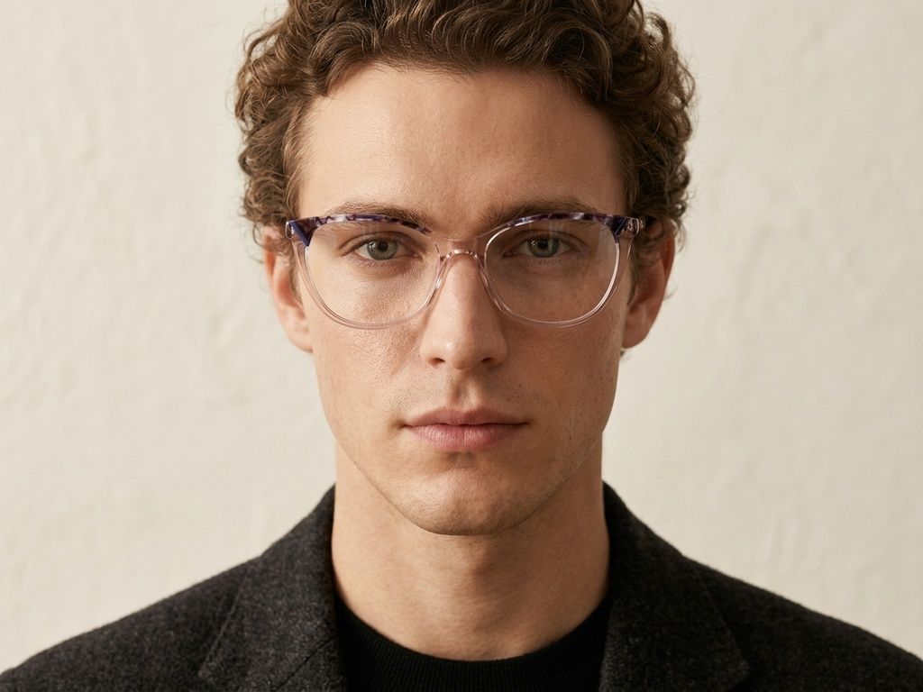 Gafas de acetato marrón mariposa #BS2425-0759