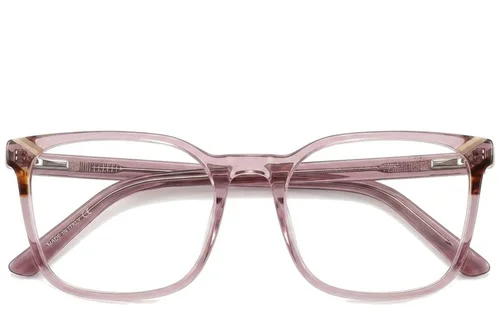 Lunettes rectangulaires en acétate rose #BS2425-0762