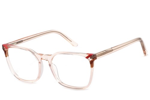Rectangular Brown Acetate Glasses #BS2425-0764