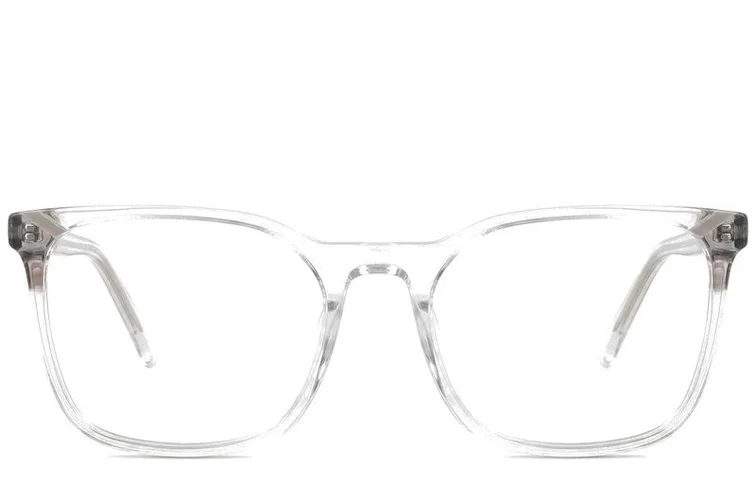 Rectangular Transparent Acetate Glasses #BS2425-0765