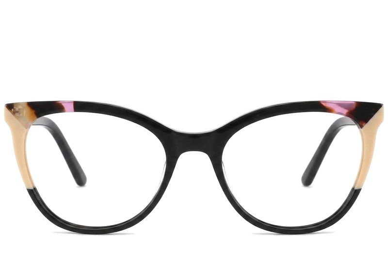 Gafas de acetato negras con forma de mariposa #BS2425-0767