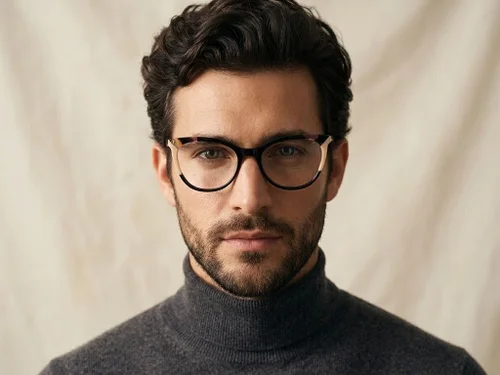 Lunettes papillon en acétate noir #BS2425-0767