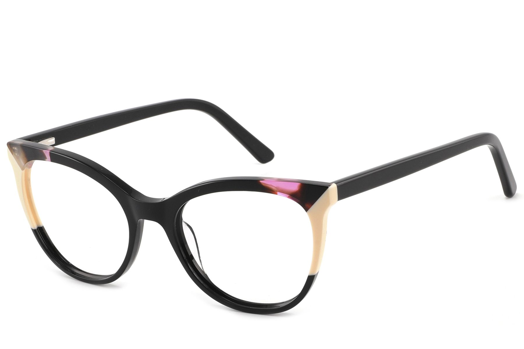 Butterfly Black Acetate Glasses #BS2425-0767