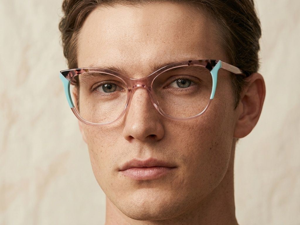 Gafas de acetato rosa mariposa #BS2425-0768