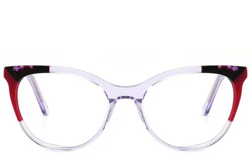 Lunettes papillon en acétate violet #BS2425-0769