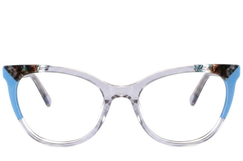 Schmetterlingsblaue Acetatgläser #BS2425-0770
