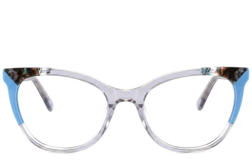 Lunettes en acétate bleu papillon #BS2425-0770