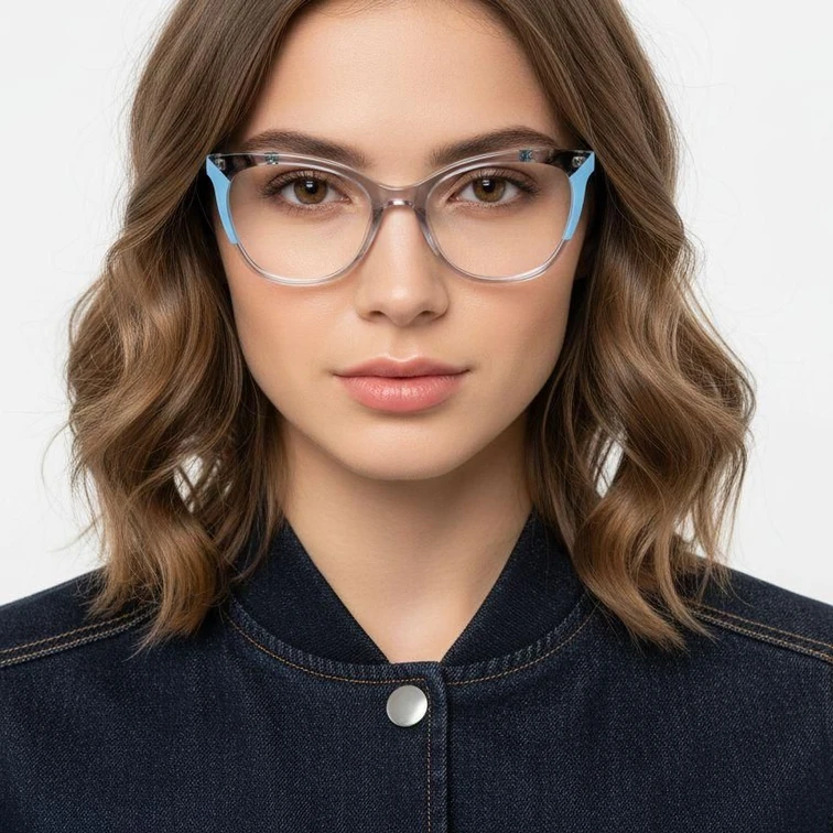 Butterfly Blue Acetate Glasses #BS2425-0770