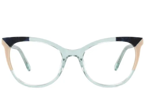 Lunettes en acétate vert papillon #BS2425-0772