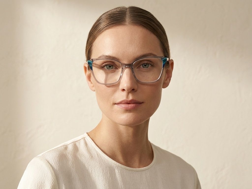 Butterfly Gray Acetate Glasses #BS2425-0773