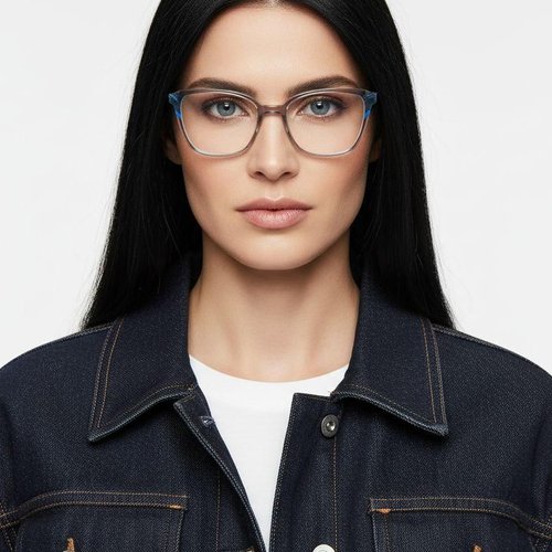 Lunettes en acétate gris papillon #BS2425-0773