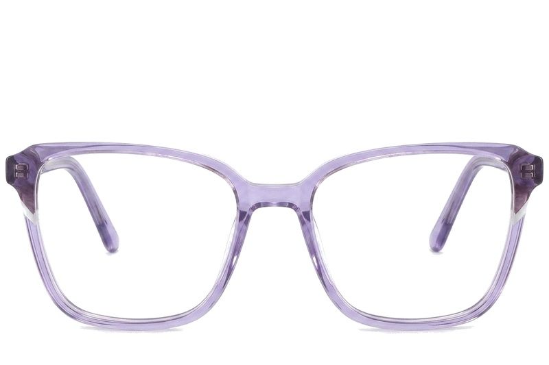Gafas de acetato moradas con forma de mariposa n.° BS2425-0775