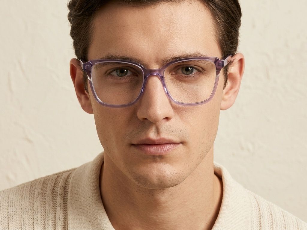 Gafas de acetato moradas con forma de mariposa n.° BS2425-0775