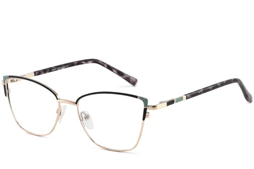Lunettes papillon en métal noir #BS2425-0779