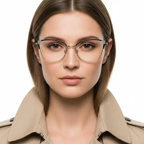 Lunettes papillon en métal noir #BS2425-0779
