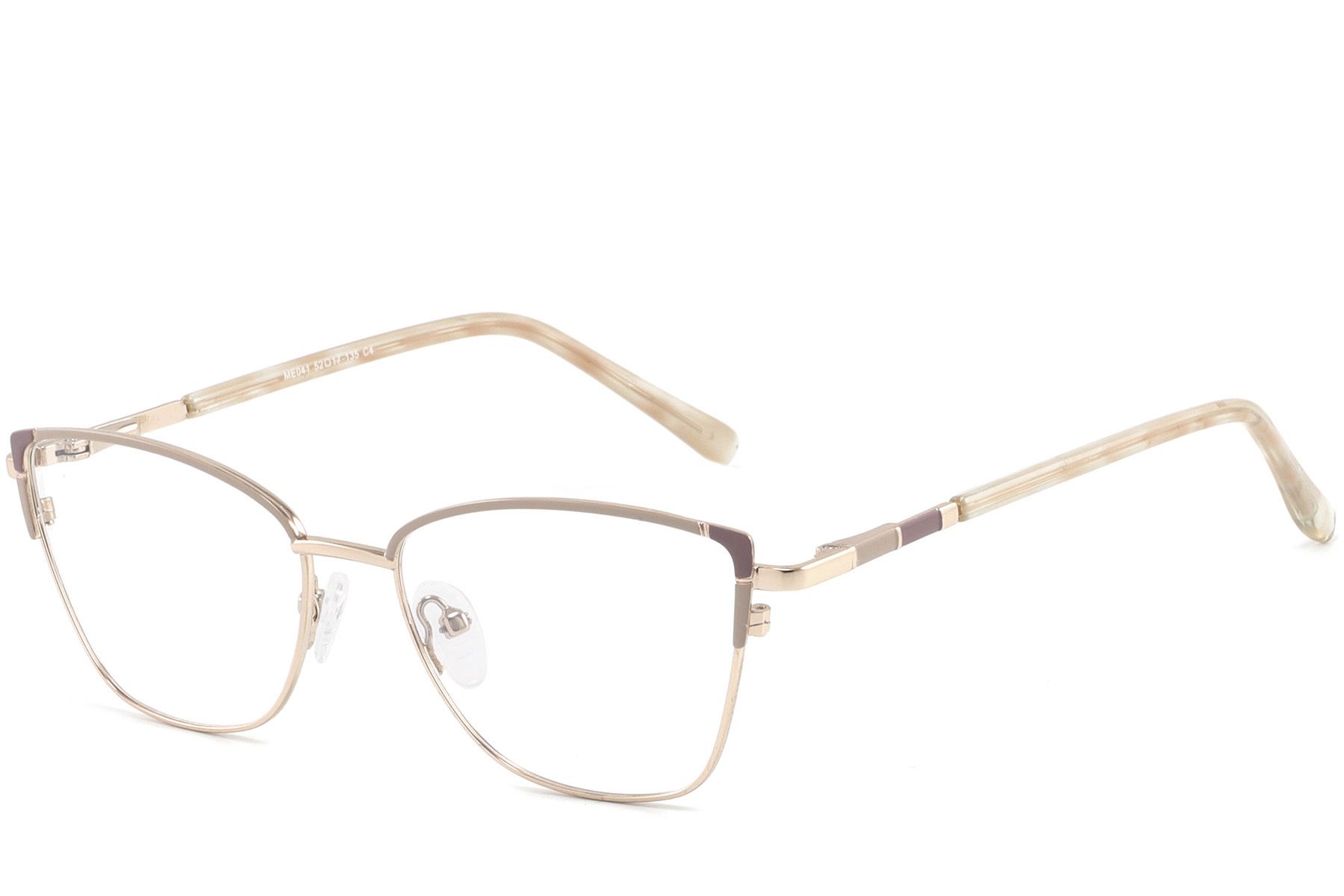 Butterfly Brown Metal Glasses #BS2425-0782