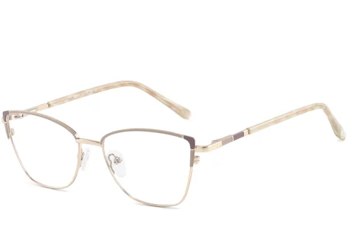 Lunettes papillon en métal marron #BS2425-0782
