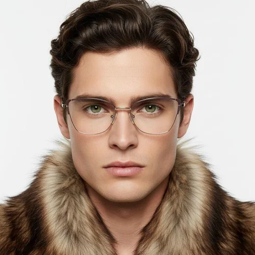 Lunettes papillon en métal marron #BS2425-0782