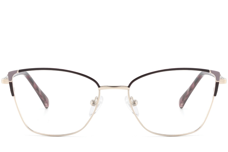 Gafas de metal moradas con forma de mariposa #BS2425-0783