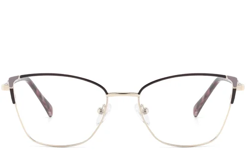 Lunettes papillon violettes en métal #BS2425-0783