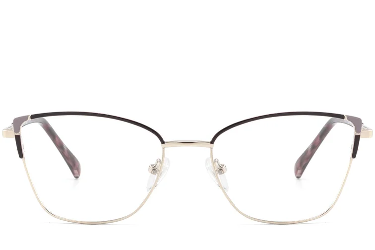 Gafas de metal moradas con forma de mariposa #BS2425-0783