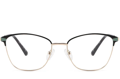 Lunettes papillon en métal noir #BS2425-0785