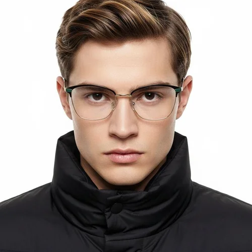 Lunettes papillon en métal noir #BS2425-0785
