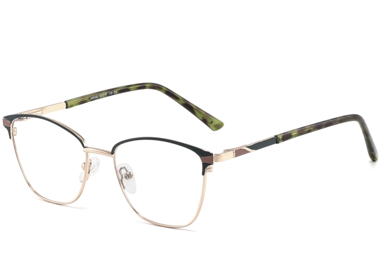 Butterfly Green Metal Glasses #BS2425-0787