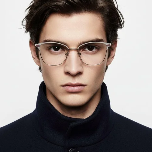 Lunettes papillon en métal marron #BS2425-0788