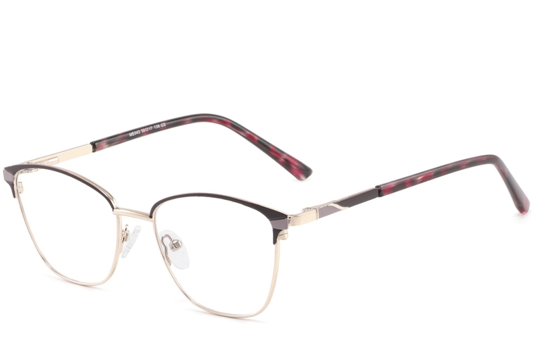 Gafas de metal moradas con forma de mariposa #BS2425-0789