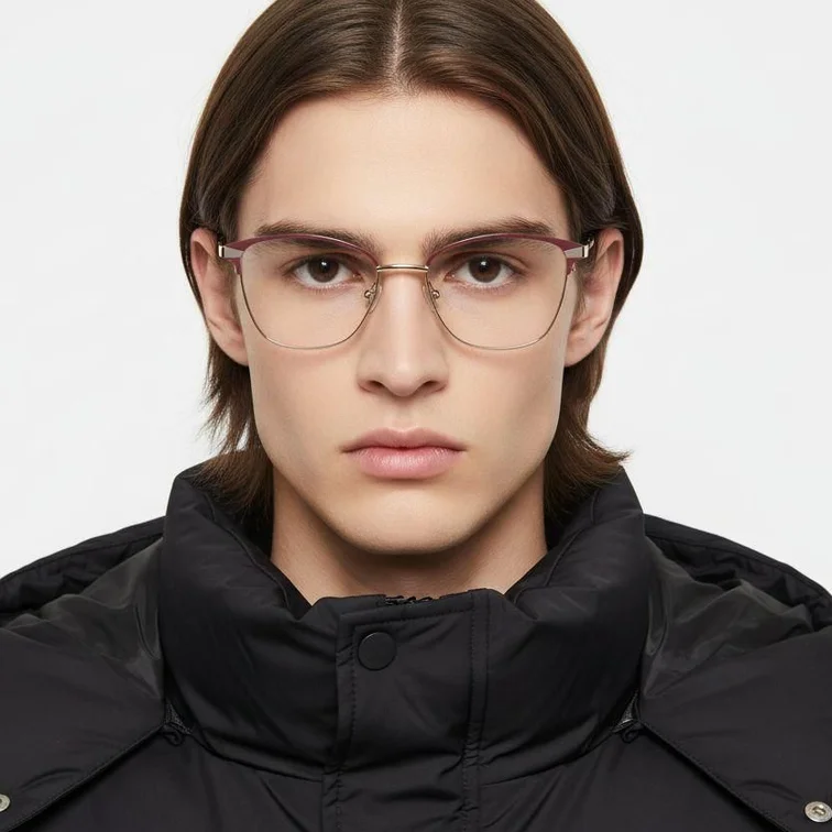 Gafas de metal rosa mariposa #BS2425-0790