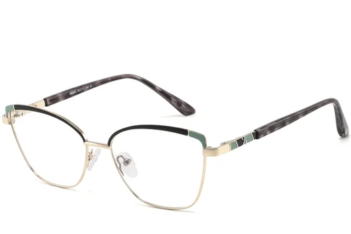 Lunettes papillon en métal noir #BS2425-0791