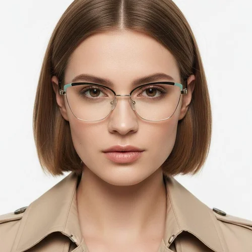 Lunettes papillon en métal noir #BS2425-0791