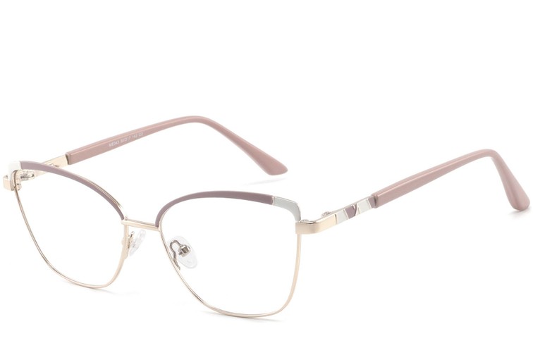 Vlinderroze metalen bril #BS2425-0792