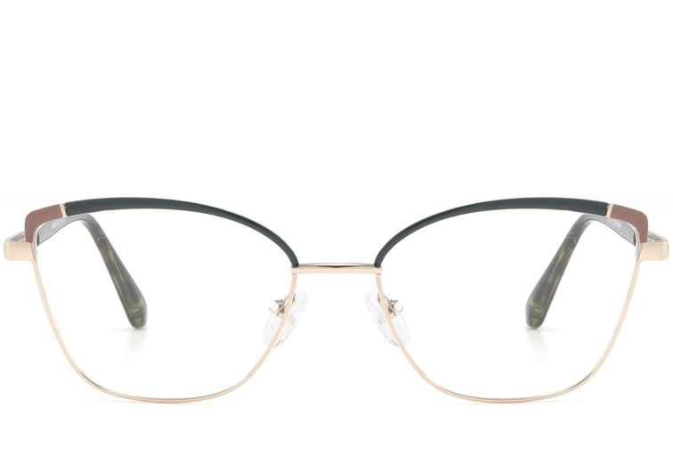 Butterfly Green Metal Glasses #BS2425-0793