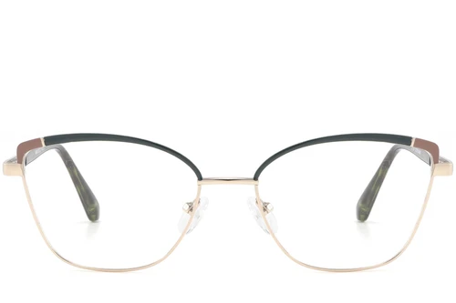 Butterfly Green Metal Glasses #BS2425-0793