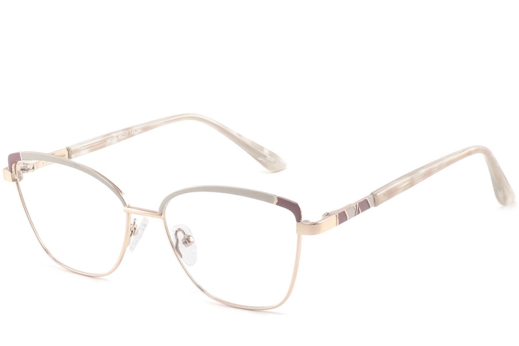 Gafas de metal marrón con forma de mariposa #BS2425-0794