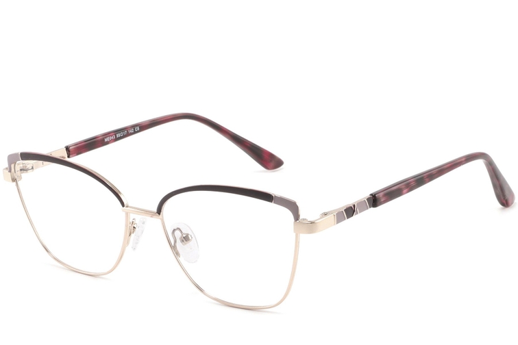 Gafas de metal moradas con forma de mariposa #BS2425-0795