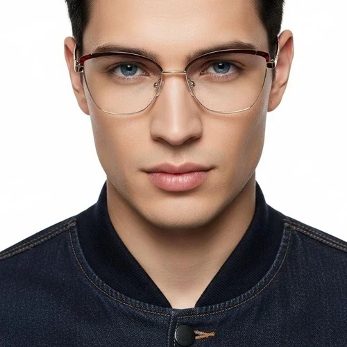Lunettes papillon violettes en métal #BS2425-0795