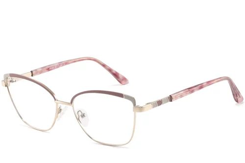 Lunettes papillon roses en métal #BS2425-0796