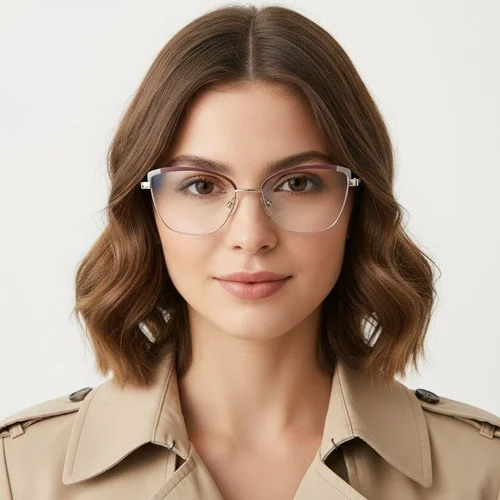 Lunettes papillon roses en métal #BS2425-0796