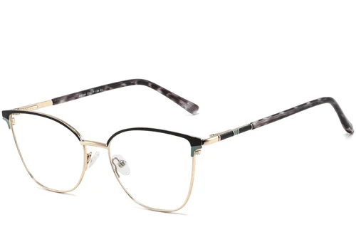 Lunettes papillon en métal noir #BS2425-0797