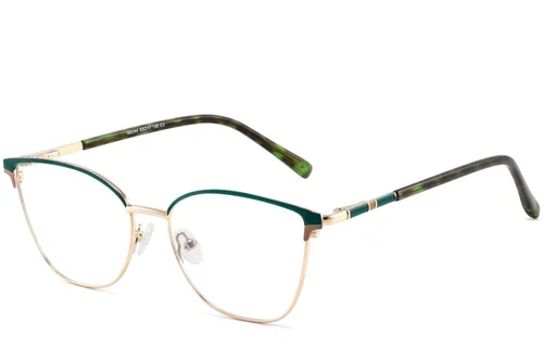 Lunettes papillon en métal vert #BS2425-0799