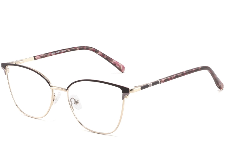 Gafas de metal moradas con forma de mariposa #BS2425-0801