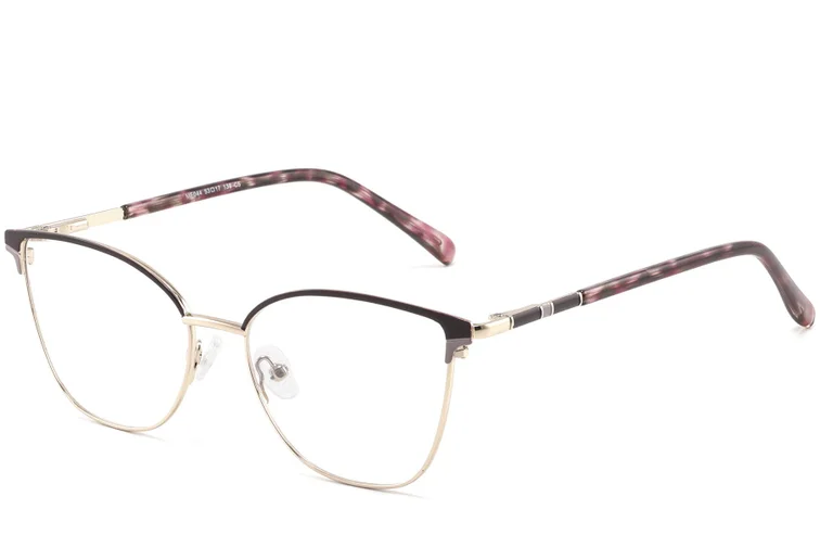 Gafas de metal moradas con forma de mariposa #BS2425-0801