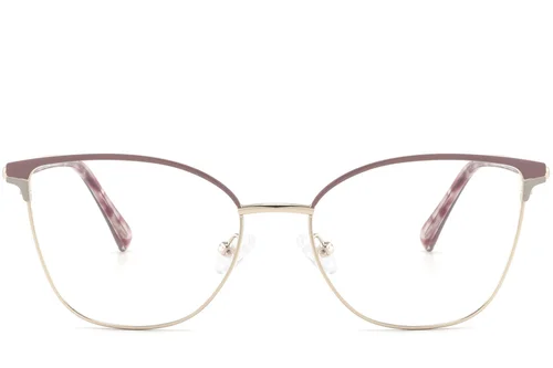 Occhiali in metallo rosa a forma di farfalla #BS2425-0802