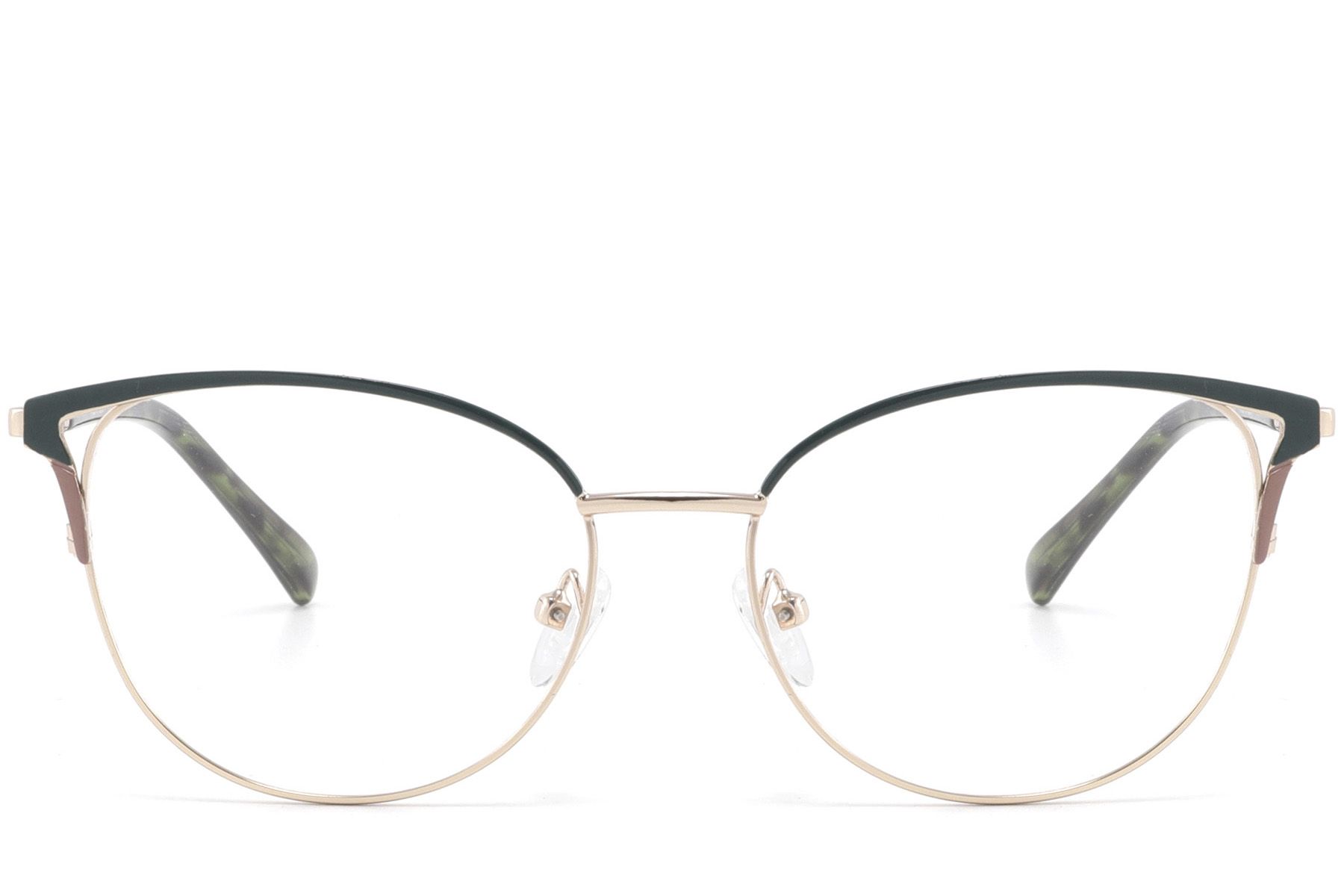 Butterfly Green Metal Glasses #BS2425-0805